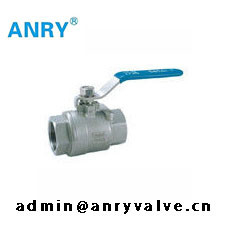 2piece женский NPT BSP продело нитку A105 шариковый клапан места шарика PTFE тела CF8M